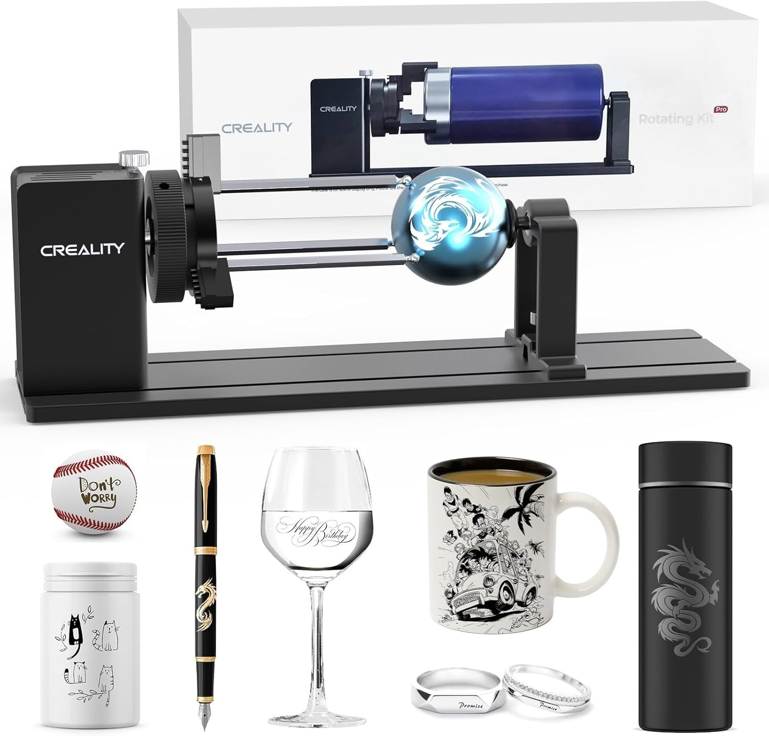 Creality Rotary Kit Pro Laser Rotary Roller 4 in 1 Multi-Function Engraving