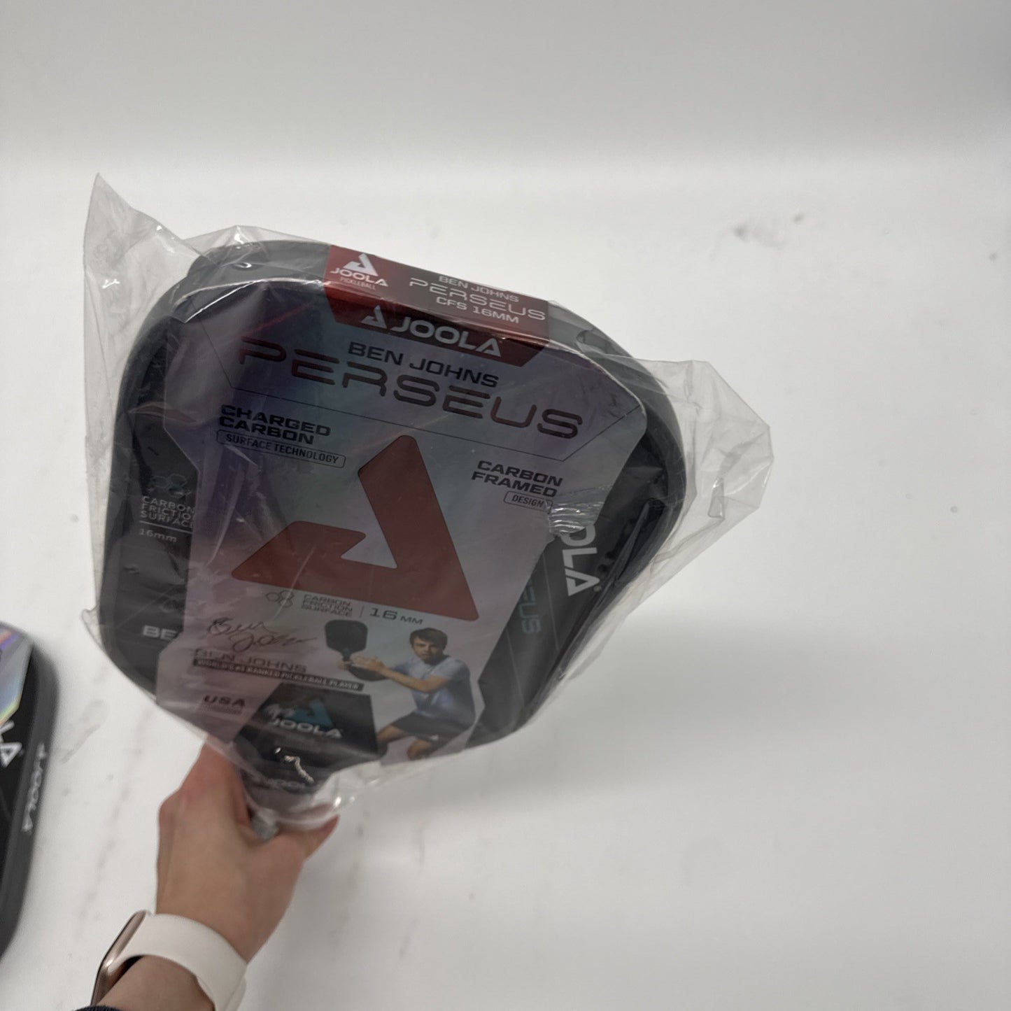 Joola Ben Johns PERSEUS CFS 16mm Carbon Pickleball Paddle - Black Brand New!