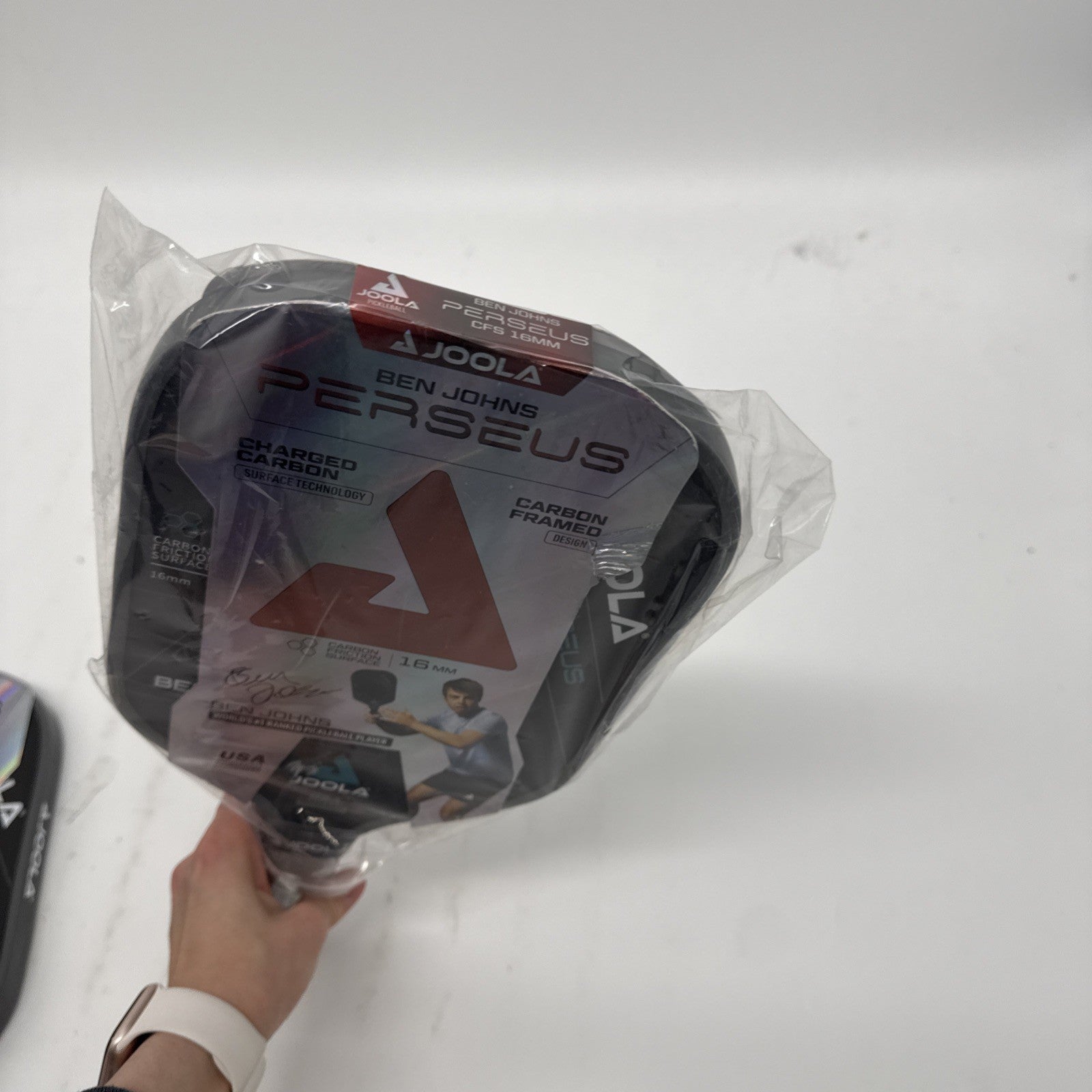 Joola Ben Johns PERSEUS CFS 16mm Carbon Pickleball Paddle - Black Brand New!