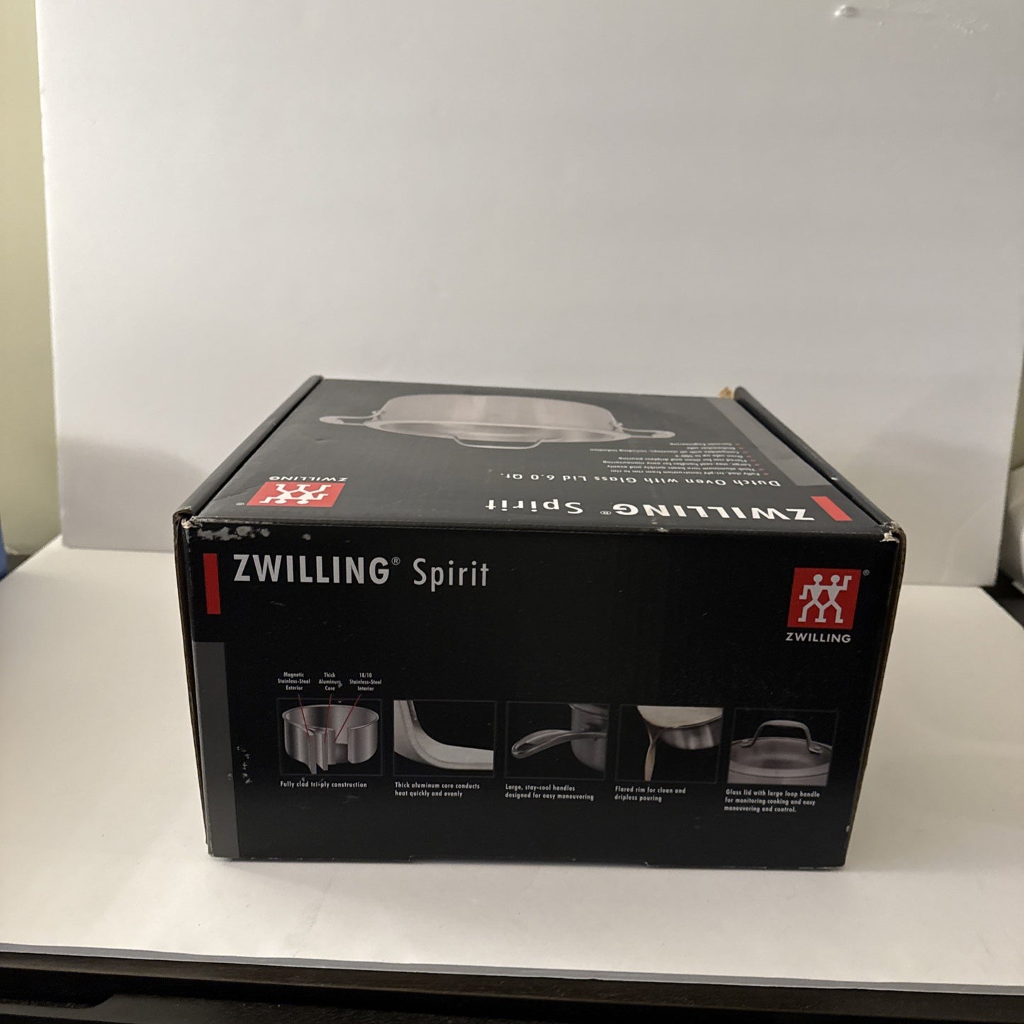 ZWILLING Spirit 3-ply 6-qt Stainless Steel Dutch Oven NEW