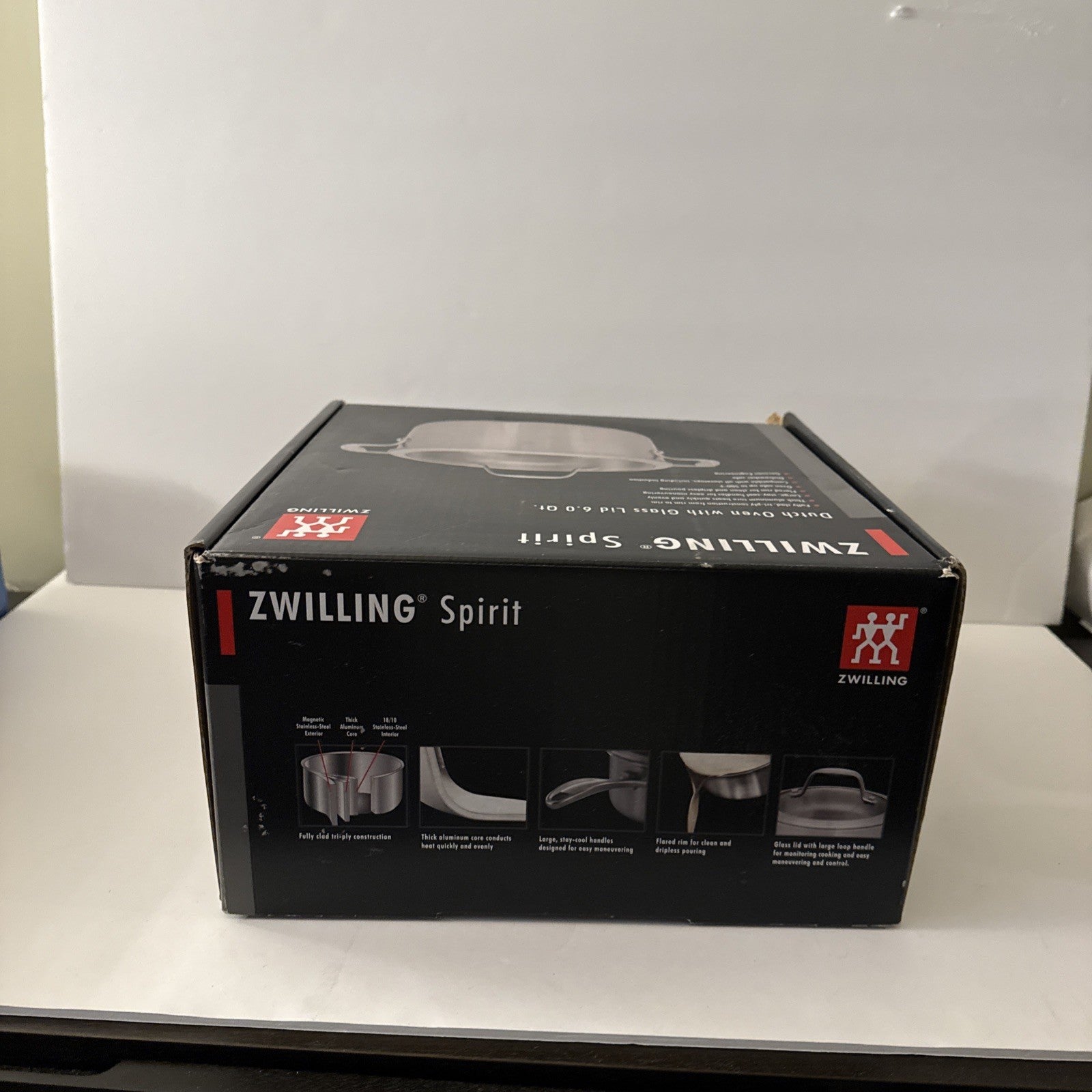 ZWILLING Spirit 3-ply 6-qt Stainless Steel Dutch Oven NEW