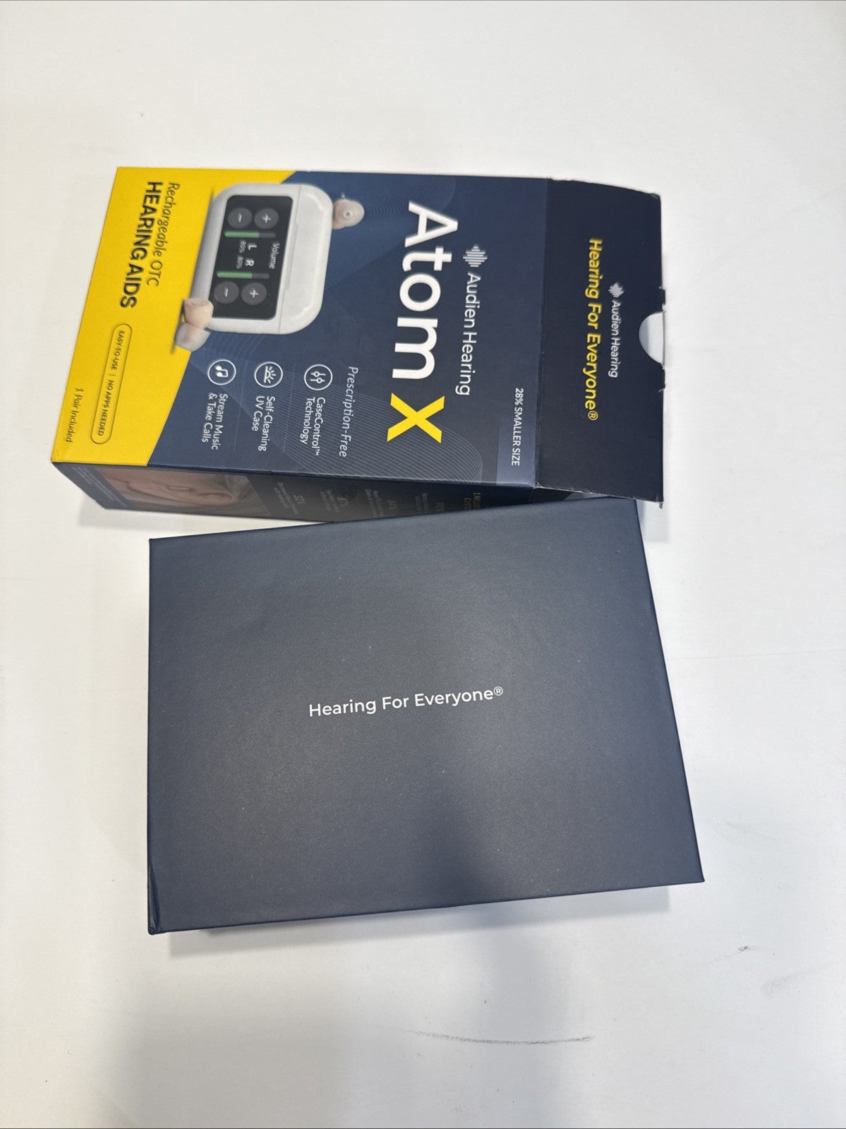 Audien Hearing  ATOM X -Rechargeable OTC Hearing Aids  BLUETOOTH