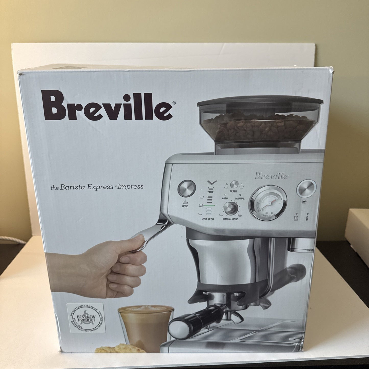 Breville Barista Express Impress Espresso Machine - BES876BSS1BNA1 Silver)Tested