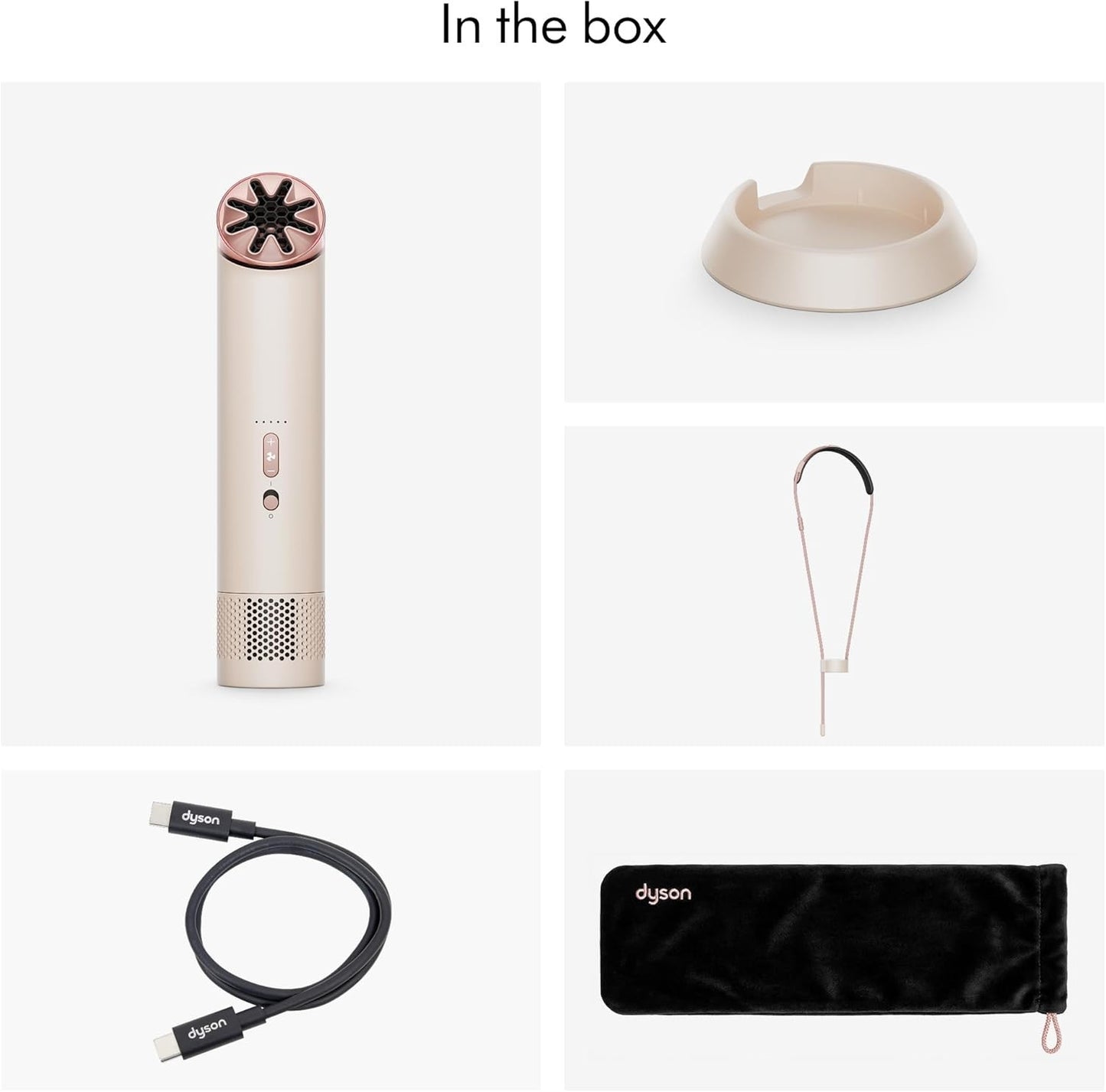 (NEW) Dyson HushJet Mini Cool fan (Stone / Blush)