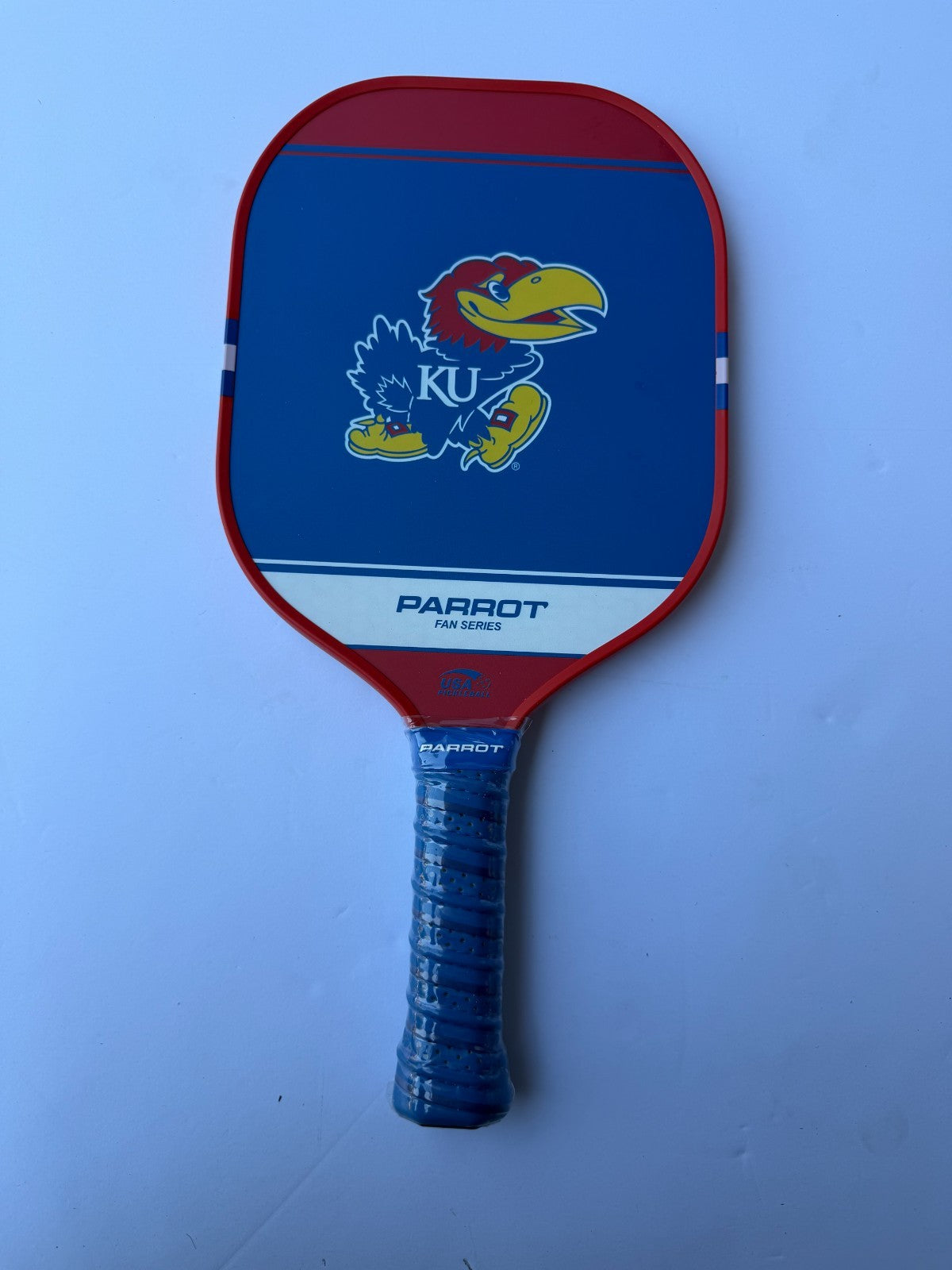 Kansas Jayhawks Pickleball Paddle By Parrot Fan Series Brand New