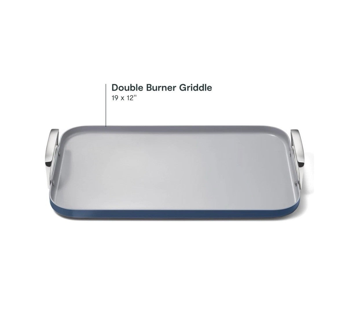 Caraway Double Burner Griddle - 19x12” Griddle Pan - Non-Stick Ceramic Coa