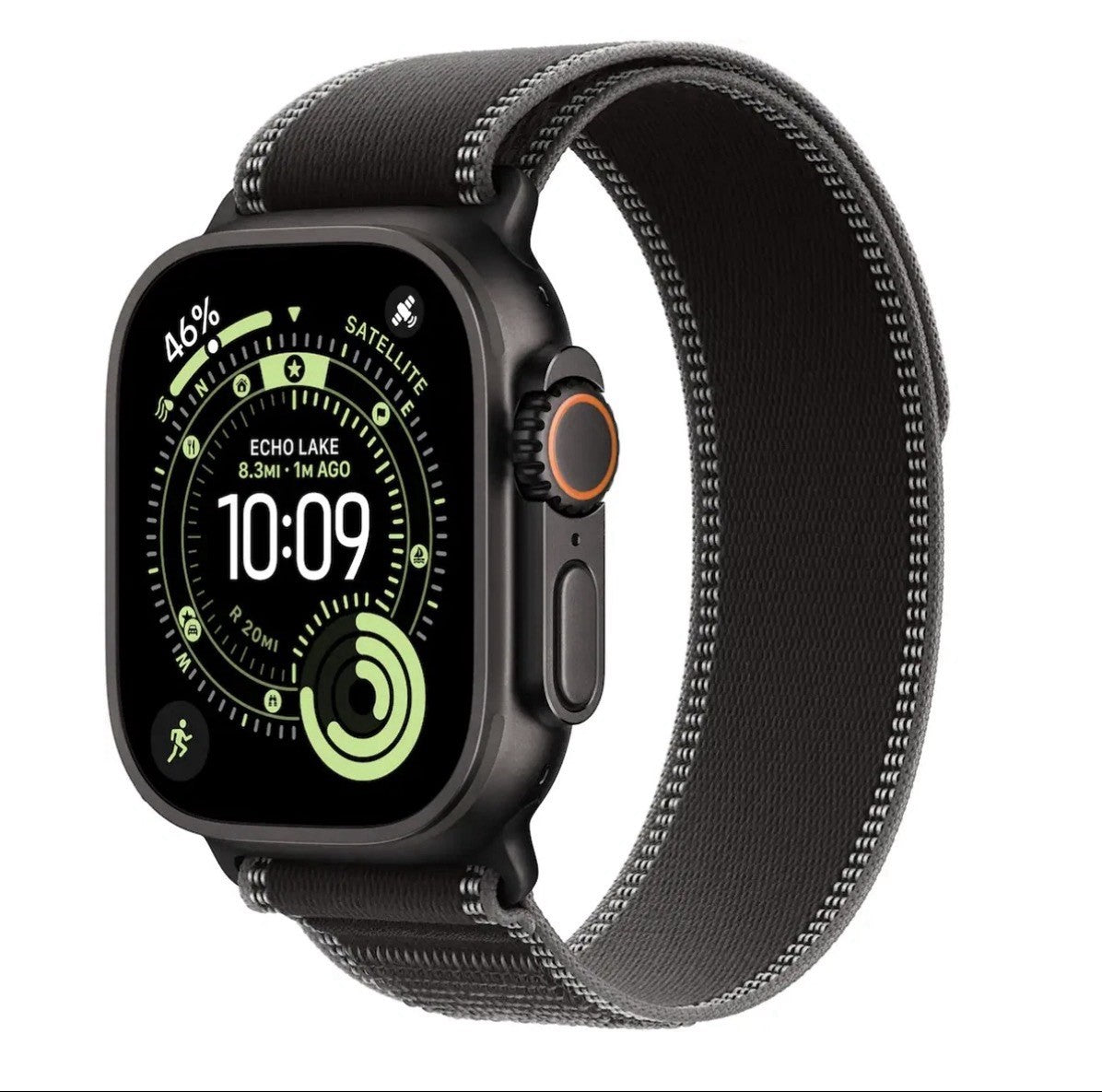 Apple Watch Ultra 3 49mm Cell Black Titanium Charcoal Trail Band M/L MF1H4LW/A