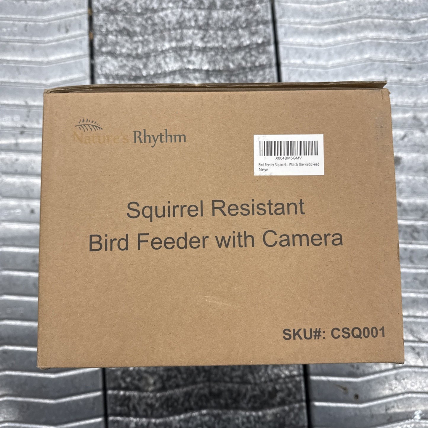 Nature's Rhythm Squirrel Resistant Bird Feeder With Camera 