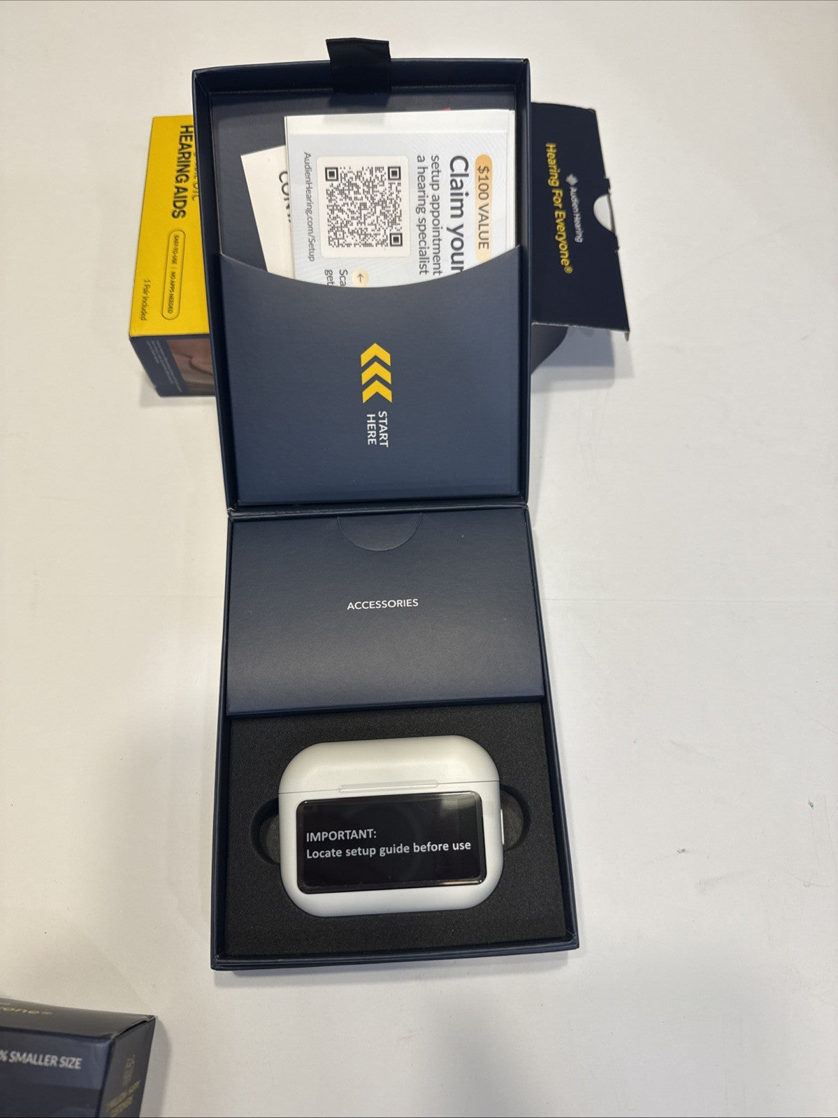 Audien Hearing  ATOM X -Rechargeable OTC Hearing Aids  BLUETOOTH