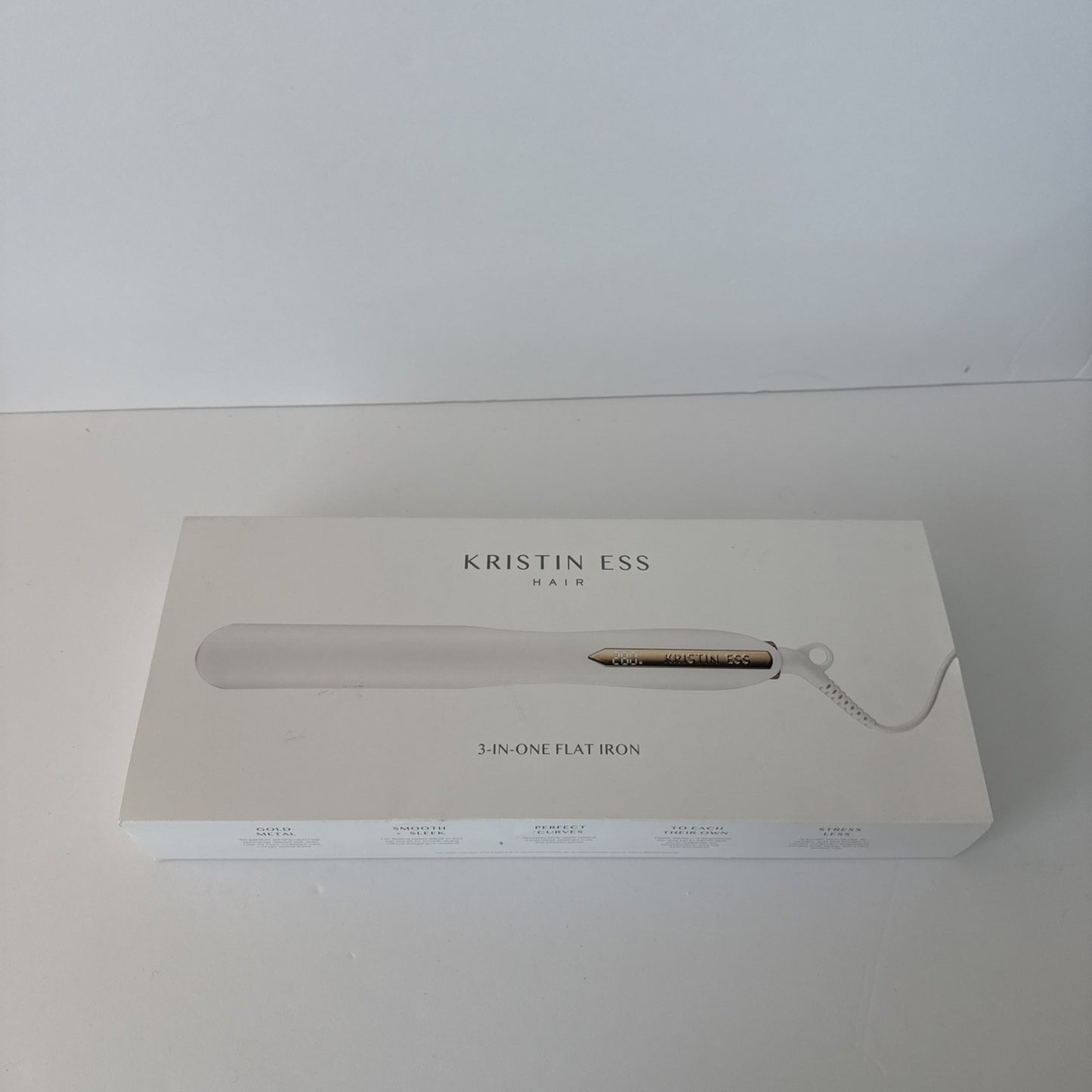 Kristin Ess Titanium Flat Iron Hair Straightener and Curler - Dual Voltage