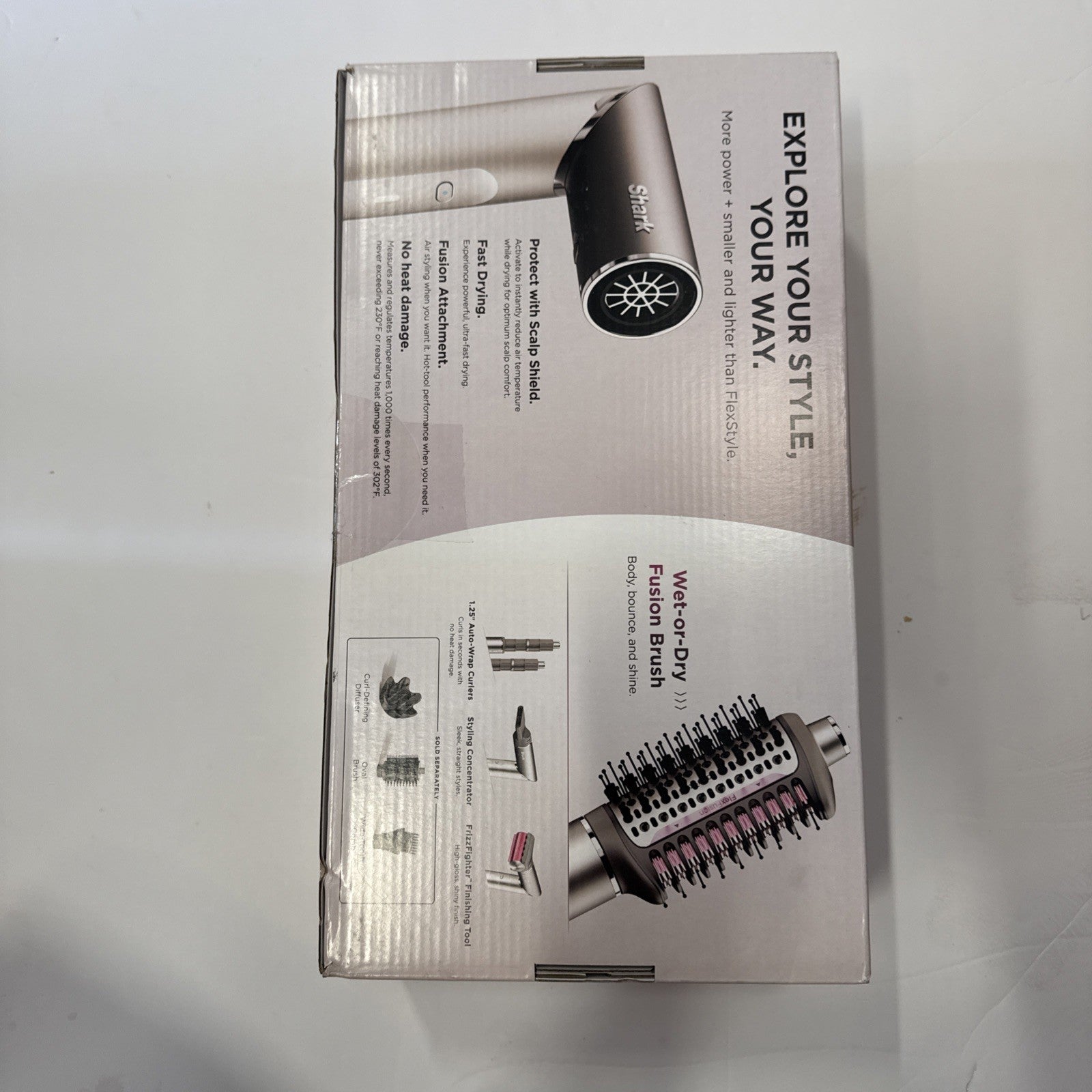Shark FlexFusion Hair Dryer + Fusion Hair Brush Ceramic Air Styler