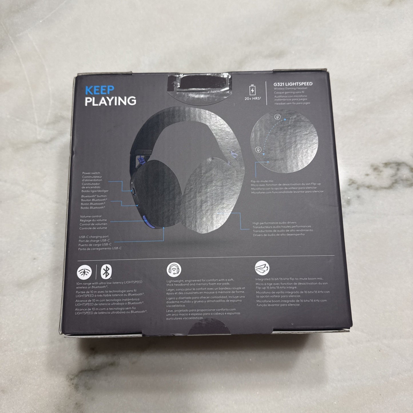 Logitech G321 Lightspeed Wireless Bluetooth Gaming Headset with Dynamic Comfort