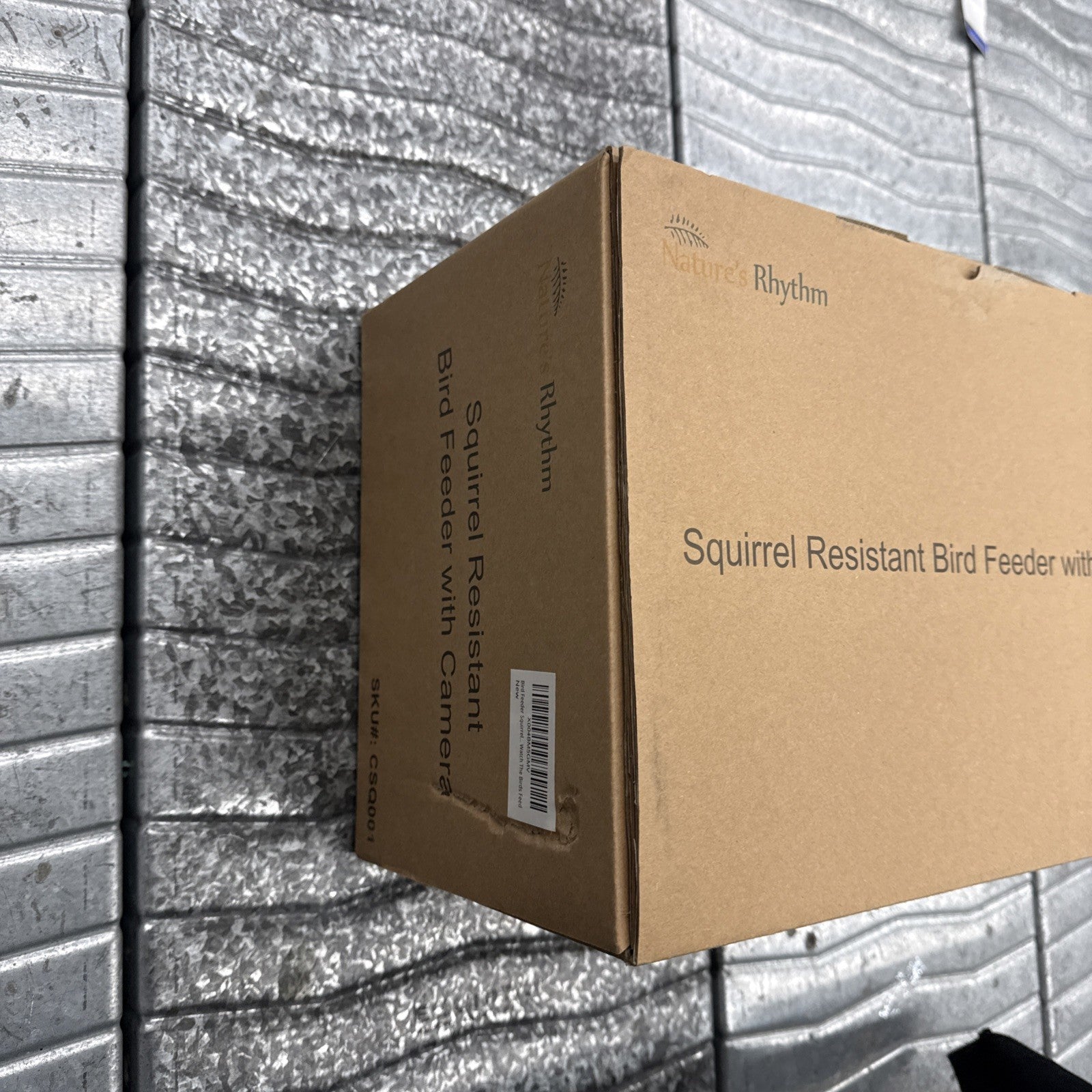 Nature's Rhythm Squirrel Resistant Bird Feeder With Camera 