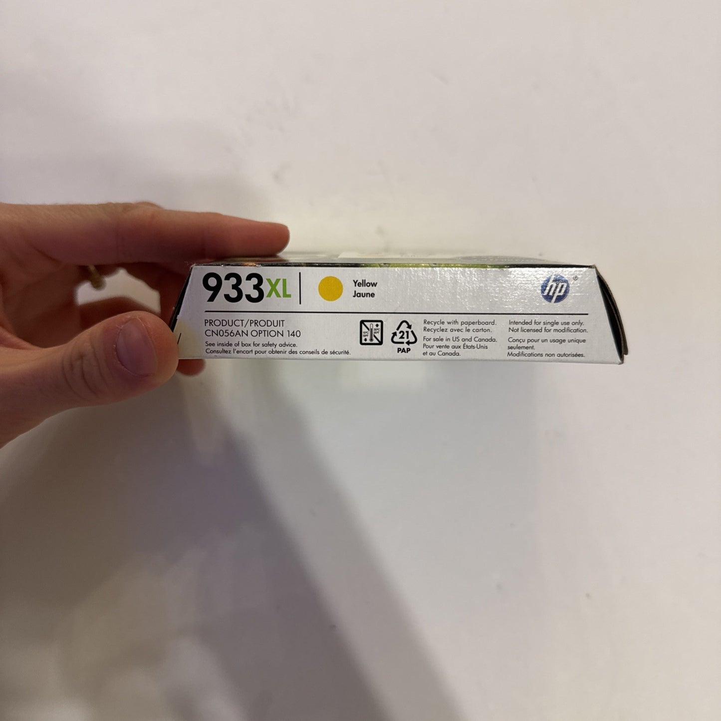 Genuine OEM HP 933xl High Yield Yellow Ink Cartridge Exp 2022-2023