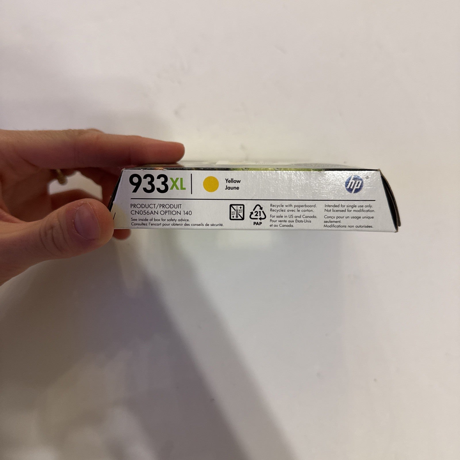 Genuine OEM HP 933xl High Yield Yellow Ink Cartridge Exp 2022-2023