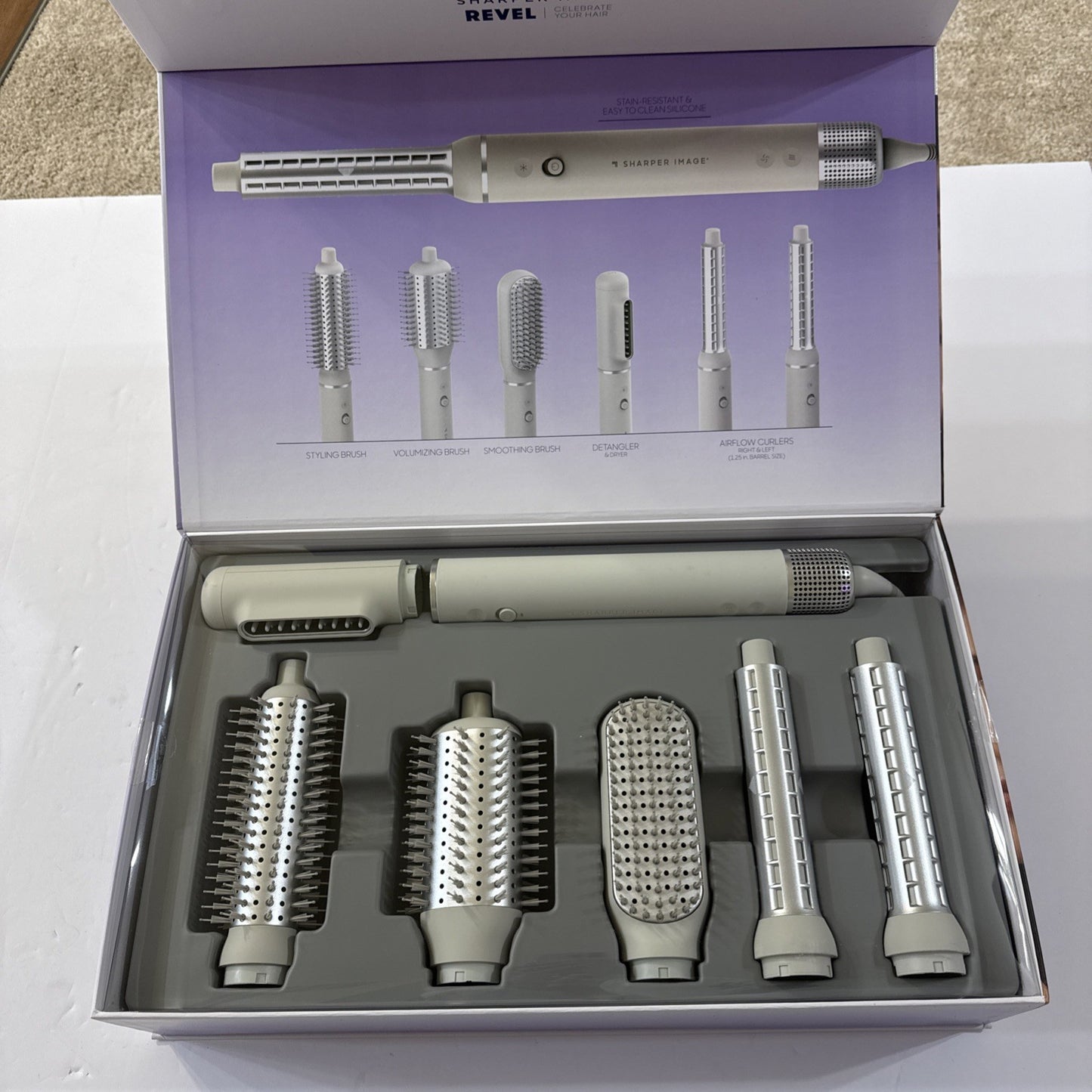 Sharper Image Revel 6 in 1 Hair Multi-Styler - 6 attachments