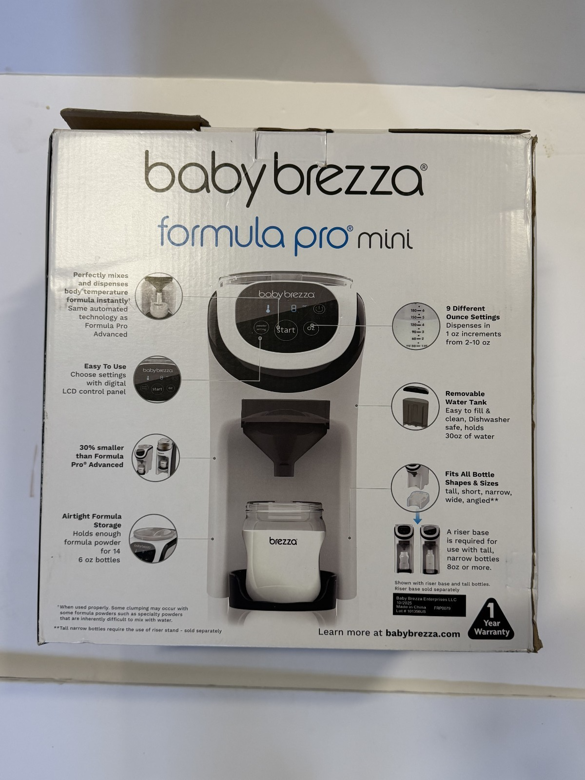 Baby Brezza Formula Pro Mini Automatic Baby Formula Maker - USED