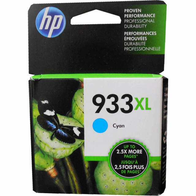 HP 933XL Cyan Ink CN054AN140 Cartridge EXP 01/2022